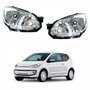 Par de Farol Vw Up! 2014 Até 2017 Cromado Com Friso Cromado