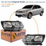 Par de Farol Vw Voyage G8 2018 Até 2023 Original Arteb Foco Duplo