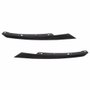 Par de Friso Farol Honda Civic 2017 até 2021 Black Piano com Suporte Black Piano