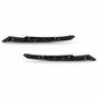 Par de Friso Farol Honda Civic 2017 até 2021 Black Piano com Suporte Black Piano
