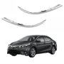 Par de Friso Farol Toyota Corolla 2015 2016 2017 Cromado