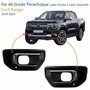Par de Grade Parachoque Ford Ranger 2024 2025 Com Furo Com Moldura Cromada