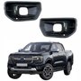 Par de Grade Parachoque Ford Ranger 2024 2025 Com Furo Com Moldura Preta