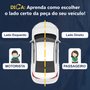 Par de Grade Parachoque Traseiro BYD Dolphin 2023 2024