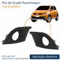 Par de Grade Parachoque Vw Crossfox 2011 Até 2014 Com Furo