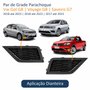 Par de Grade Parachoque Vw Gol Voyage G8 Saveiro G7 2017 Até 2023 Sem Furo