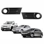 Par de Grade Parachoque Vw Gol Voyage Saveiro G5 2009 Até 2013 Com Furo Preta