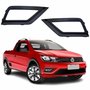 Par de Grade Parachoque Vw Saveiro G7 2017 Até 2023 Com Furo