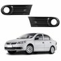 Par de Grade Parachoque Vw Voyage G5 2009 Até 2013 Com Furo Preta