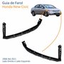 Par de Guia Farol Honda New Civic 2006 até 2011