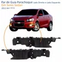 Par de Guia Parachoque Gm Sonic Sedan 2012 Até 2016