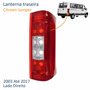 Par de Lanterna Citroen Jumper 2003 Até 2017 Bicolor Lado Direito Passageiro