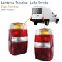 Par de Lanterna Fiat Fiorino 2004 Até 2013 Bicolor Cristal