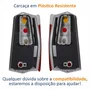 Par de Lanterna Fiat Fiorino 2004 Até 2013 Bicolor Cristal