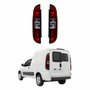 Par de Lanterna Fiat Fiorino 2014 Até 2020 Bicolor Fumê 3 Furos