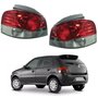 Par de Lanterna Fiat Palio G4 2008 Até 2012 Fumê Lisa