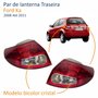 Par de Lanterna Ford Ka 2008 Até 2011 Bicolor