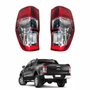 Par de Lanterna Ford Ranger 2013 Até 2018 Bicolor Cristal