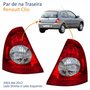 Par de Lanterna Renault Clio 2003 Até 2012