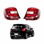 Par de Lanterna Renault Sandero 2015 Até 2019 Bicolor Vermelha Cristal