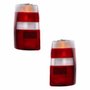 Par de Lanterna Traseira Fiat Fiorino 1986 Até 1997 Bicolor