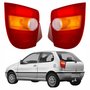 Par de Lanterna Traseira Fiat Palio G1 1996 Até 2000 Tricolor