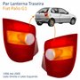 Par de Lanterna Traseira Fiat Palio G1 1996 Até 2000 Tricolor