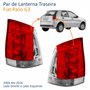 Par de Lanterna Traseira Fiat Palio G3 2004 Até 2016