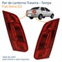 Par de Lanterna Traseira Fiat Siena G3 2004 Até 2007 Tampa