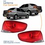 Par Lanterna Traseira Fiat Siena G4 2008 Até 2013 Canto Bicolor