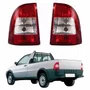 Par de Lanterna Traseira Fiat Strada 2005 Até 2008 Bicolor