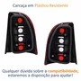 Par de Lanterna Traseira Fiat Strada 2005 Até 2008 Bicolor