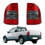 Par de Lanterna Traseira Fiat Strada Sapão 2005 Até 2008 Fumê