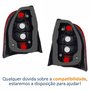 Par de Lanterna Traseira Fiat Strada Sapão 2005 Até 2008 Fumê