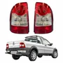 Par de Lanterna Traseira Fiat Strada Trekking 2009 Até 2013 Bicolor Canto