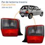 Par de Lanterna Traseira Fiat Uno Fire 2004 Até 2010 Fumê