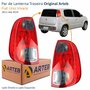 Par de Lanterna Traseira Fiat Uno Vivace 2011 Até 2014 Original Arteb Fumê