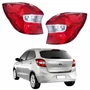 Par de Lanterna Traseira Ford Ka Hatch 2015 Até 2018 Bicolor Cristal