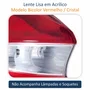 Par de Lanterna Traseira Ford Ka Hatch 2015 Até 2018 Bicolor Cristal