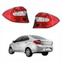 Par de Lanterna Traseira Ford Ka Sedan 2015 Até 2018 Bicolor