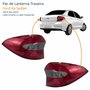 Par de Lanterna Traseira Ford Ka Sedan 2019 Até 2023 Fumê