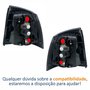 Par de Lanterna Traseira Gm Astra Hatch 1999 Até 2002 Bicolor Cristal