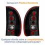Par de Lanterna Traseira Gm Corsa Hatch 1996 Até 1999 Tricolor 4 Portas