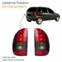 Par de Lanterna Traseira Gm Corsa Hatch 4 Portas 1996 Até 1999 Fumê