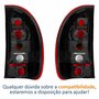 Par de Lanterna Traseira Gm Corsa Hatch 4 Portas 1996 Até 1999 Fumê