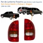 Par de Lanterna Traseira Gm Corsa Hatch Pickup Wagon 1996 Até 1999 Tricolor 4 Portas