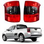 Par de Lanterna Traseira Gm Montana 2011 Até 2019 Original Arteb Fumê