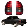 Par de Lanterna Traseira Gm Pickup 1996 Até 1999 Fumê