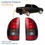 Par de Lanterna Traseira Gm Pickup 1996 Até 1999 Fumê