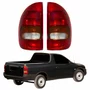 Par de Lanterna Traseira Gm Pickup 1996 Até 1999 Tricolor 4 Portas